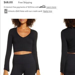 NWT beyond yoga crop top size S